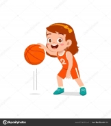 Маленький Ребенок Играть Баскетбол Чувствовать Себя Счастливым Векторное  изображение ©colorfuelstudio 655714274